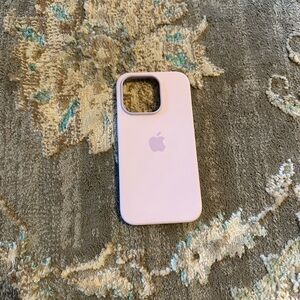 Lilac Apple Silicone iPhone 14 Pro Case